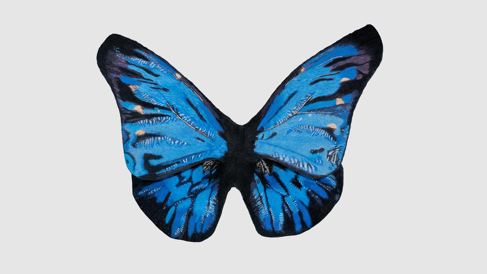 Blue butterfly bag from the Balenciaga archives, 3D model